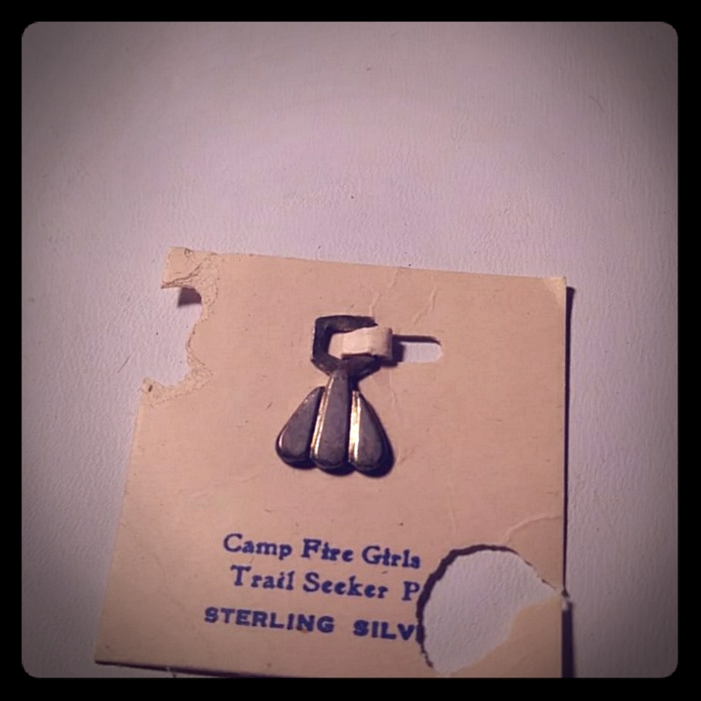 Camp Fire Girls Trail Seekers Award Sterling Silver Charm